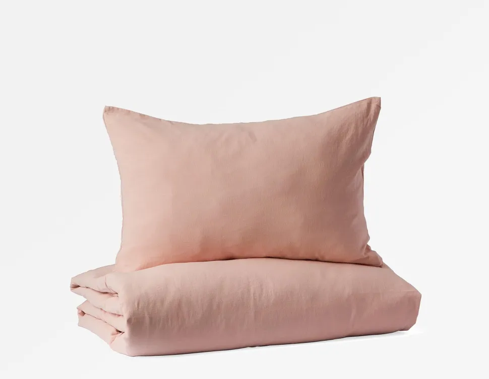 DEMI 3-piece king linen duvet cover set