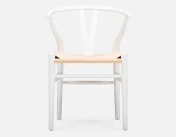 DENMARK beech wood and paper cord dining chair
