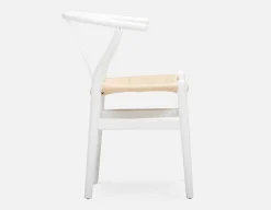 DENMARK beech wood and paper cord dining chair