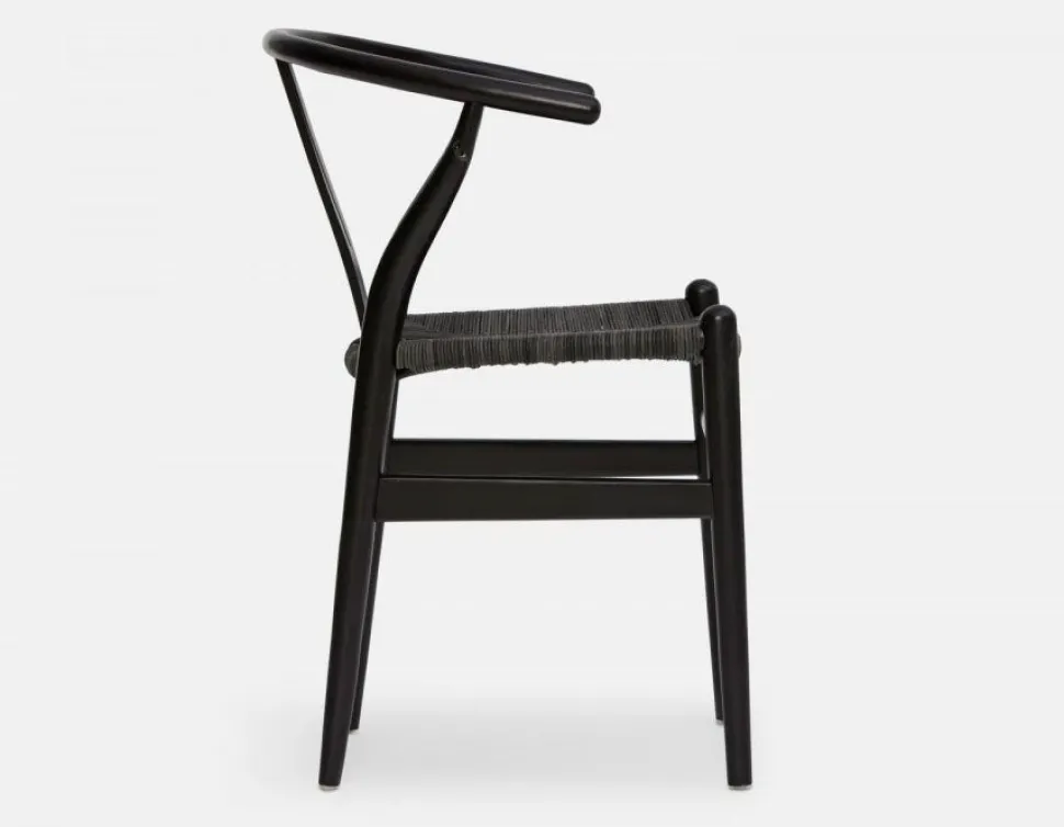 DENMARK beech wood and paper cord dining chair