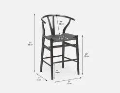 DENMARK stylish counter stool 61 cm