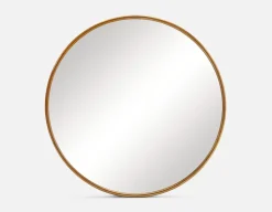 DENNES oval stainless steel mirror 50 cm x 120 cm
