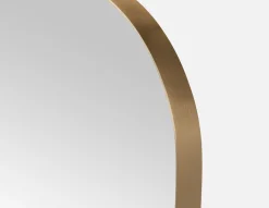 DENNES oval stainless steel mirror 50 cm x 120 cm