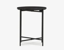 DENVER round marble end table 45cm