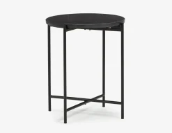 DENVER round marble end table 45cm