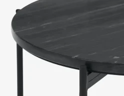 DENVER round marble end table 50cm
