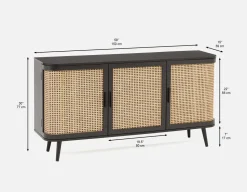 DOMINGO 3-door sideboard