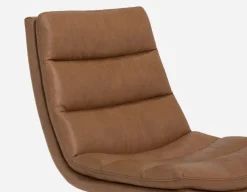 DORADA 100% leather swivel armchair