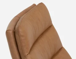 DORADA 100% leather swivel armchair