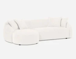 DOYER modern left-facing sectional sofa