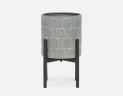 DREW metal planter with stand 26 cm