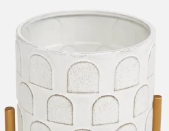DREW metal planter with stand 26 cm
