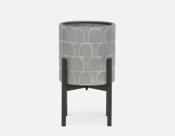 DREW metal planter with stand 21 cm