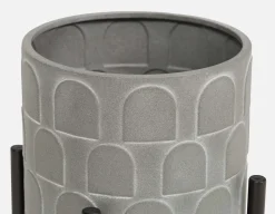 DREW metal planter with stand 21 cm
