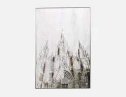 EGLISE framed hand embellished giclée 100x150cm