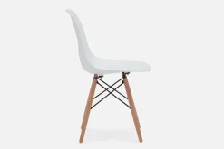 EIFFEL mid-century modern chair with solid beech wood legs