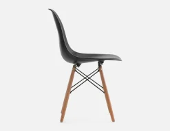 EIFFEL mid-century modern chair with solid beech wood legs