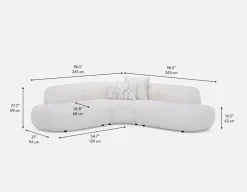 ELEONOR modern contemporary sectional sofa