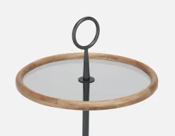 ELLIE mid-century modern round end table 51cm