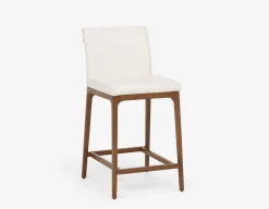 EVA 100% leather modern counter stool 66cm