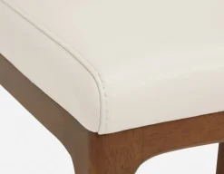 EVA 100% leather modern counter stool 66cm