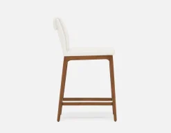 EVA 100% leather modern counter stool 66cm