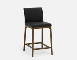 EVA 100% leather modern counter stool 66cm