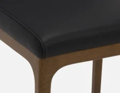 EVA 100% leather modern dining chair