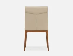 EVA 100% leather modern dining chair
