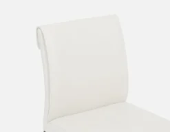 EVA 100% leather modern dining chair