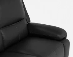 FAOUZI leather contemporary power recliner sofa