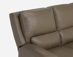FAOUZI leather contemporary power recliner sofa