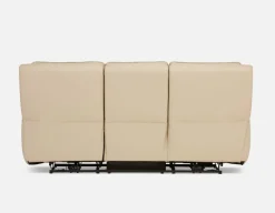 FAOUZI leather contemporary power recliner sofa