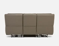 FAOUZI leather contemporary power recliner sofa