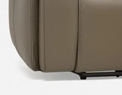 FAOUZI leather contemporary power recliner armchair