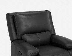 FAOUZI leather contemporary power recliner armchair