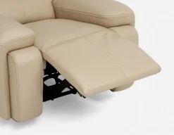 FAOUZI leather contemporary power recliner armchair