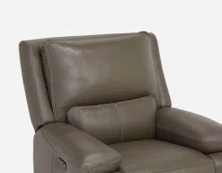 FAOUZI leather contemporary power recliner armchair