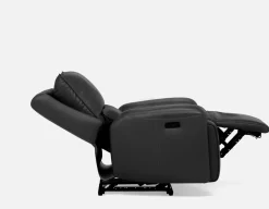 FAOUZI leather contemporary power recliner armchair