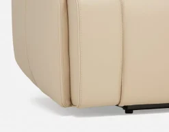 FAOUZI leather contemporary power recliner armchair