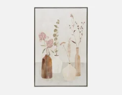 FEUILLES I framed hand embellished giclée 80x120cm
