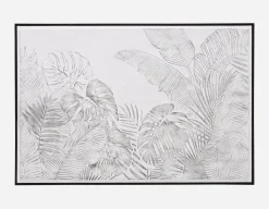 FEUILLES II framed hand embellished giclée 80x120cm
