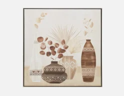 FEUILLES II framed hand embellished giclée 80x120cm