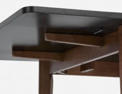 FINA modern contemporary dining table with 2 drop leaf extension 74cm to 134cm