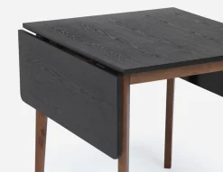 FINA modern contemporary dining table with 2 drop leaf extension 74cm to 134cm