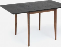 FINA modern contemporary dining table with 2 drop leaf extension 74cm to 134cm