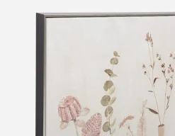 FLORA I framed hand embellished giclée 60x90cm