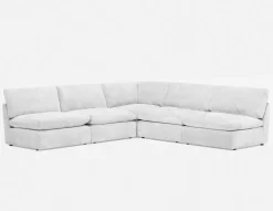 GABE 5-pc apartment sized modular sectional sofa