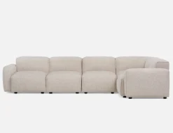 GABE 5-pc apartment sized modular sectional sofa