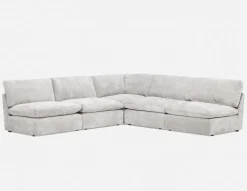 GABE 5-pc apartment sized modular sectional sofa